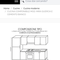 Piano cottura e lavello cucina mod. MIRA Bissolo