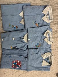 Grembiuli a quadretti bianchi e blu