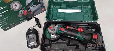 Smerigliatrice parkside 20V + Batteria 4ah caricat