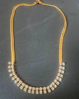 Collana glam con strass