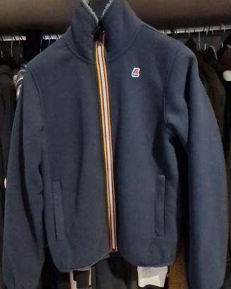Felpa imbottita con zip K-Way taglia  S