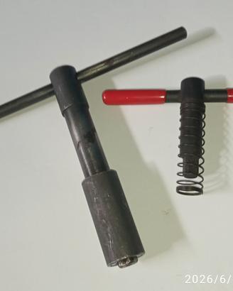 chiavi a molla più 3 griffe per mandrino  