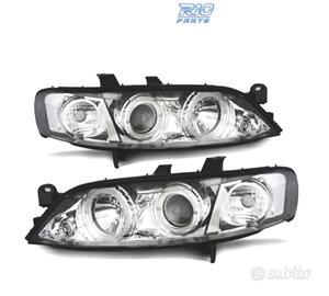 FARI PER OPEL VECTRA B 99-02 ANGEL EYES FONDO CROM