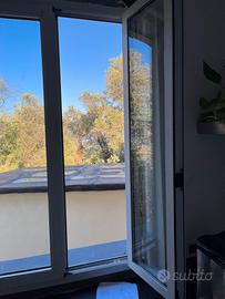 Finestre alluminio bianco dopoia anta