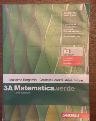 “3A Matematica.verde terza edizione” - Zanichelli
