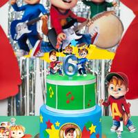 Torta finta a tema Alvin and the Chipmunks