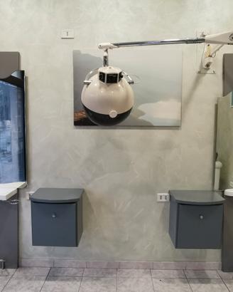 Postazioni parrucchiere con casco termico