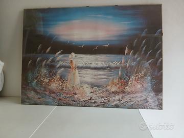 quadro "fanciulla di fronte al mare"