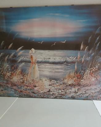 quadro "fanciulla di fronte al mare"