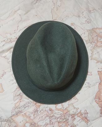 Splendido Cappello Vintage Fedora Lepre Finissimo