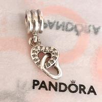 Charm pandora cuori intrecciati pendente !