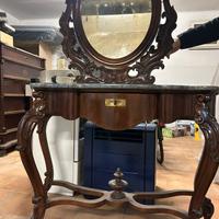 consolle con specchio antica