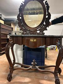 consolle con specchio antica