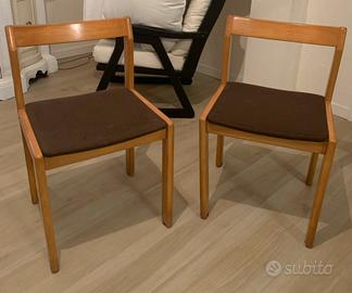 Sedie da scrivania in legno