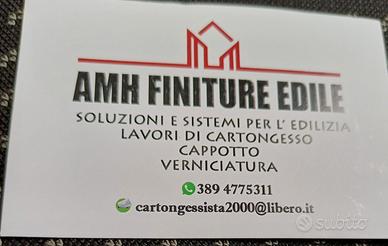 Lavori di cartongesso cappotto rasatura verniciatu