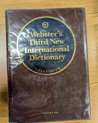 Webster Third New International Dictionary 