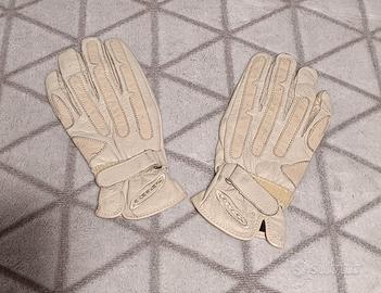 Guanti Racer vintage in pelle beige – Taglia XS