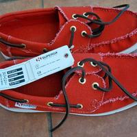 superga mocassini rosso tg41
