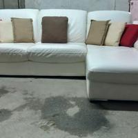DIVANO CHAISE LONGUE VERA PELLE "POLTRONESOFÀ" 3P.
