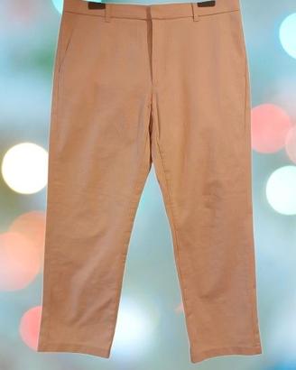 Pantalone da donna in cotone rosa dritti - Haikure