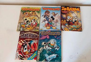 Lotto 5 Fumetti Disney – Topolino, Zio Paperone, P