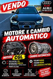 Motore audi CGL e cambio multitronic 8marce