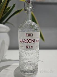 Bottiglia Gin Poli Lampada Bicchiere Vetro vuota 4