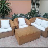 Salotto in vimini
