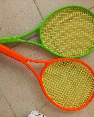 Set 2 Racchette da Tennis Arancione e Verde