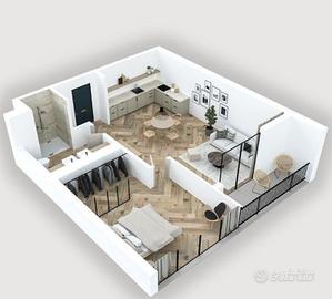 Grazioso bilocale arredato a Gorla Minore