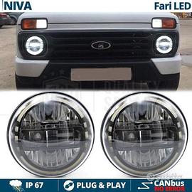 COPPIA FARI LED DRL Omologati Per LADA VAZ NIVA