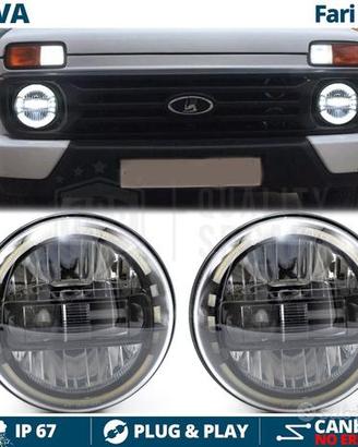 COPPIA FARI LED DRL Omologati Per LADA VAZ NIVA