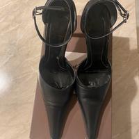 Scarpe vintage nere con tacco