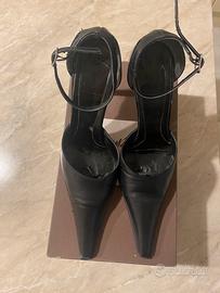 Scarpe vintage nere con tacco