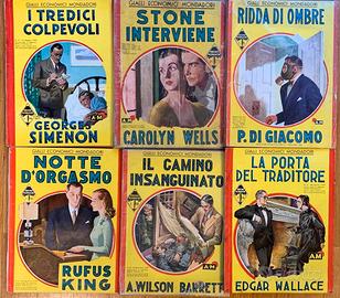 Gialli Mondadori prima e seconda serie 1930/1950
