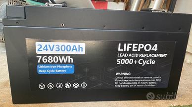 Batteria (Litio) LiFePO4 SMT 24V 300Ah (7.6kWh)