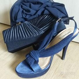 Sandali 40 con pochette e stola