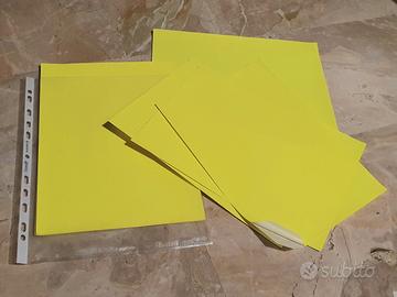 fogli A4 adesivi giallo fluo. A4 adhesive paper.