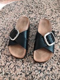 Sandali ciabatta nere eleganti n.37 comodissime