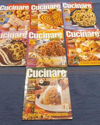 LOTTO 7 RIVISTE collana "CUCINARE BENE" (F)