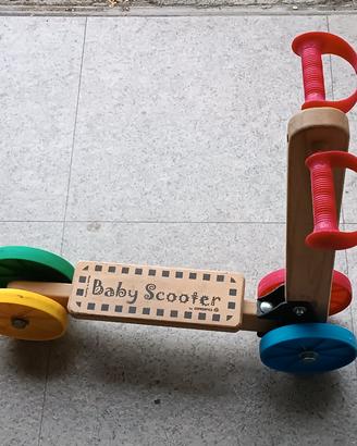 monopattino legno bimbi gaspo