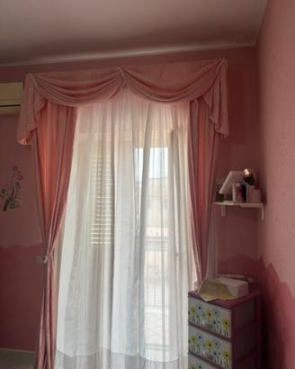 Tenda con bastone completa colore rosa