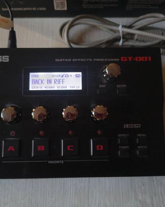 Processore effetti chitarra elettrica BOSS GT-001