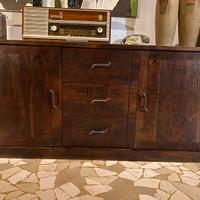 Cassettiera etnica in legno massello