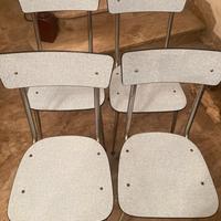 Credenza cucina tavolo 4 sedie in formica azzurra