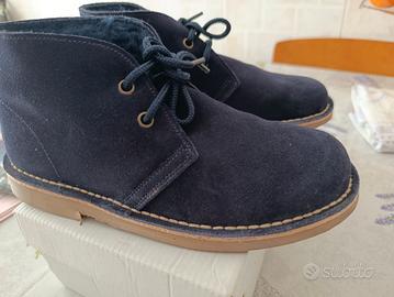 POLACCHINE SCAMOSCIATE BLU TAGLIA 36