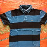 Polo a righe maniche corte