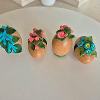 4 uova decorate per pasqua