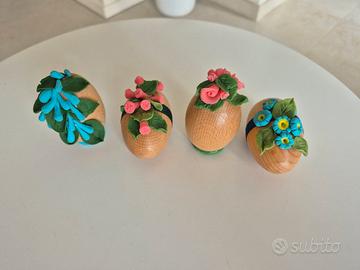 4 uova decorate per pasqua