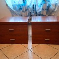 Comodini in legno color ciliegio n. 2